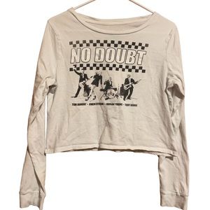 Vintage No Doubt Band Tee Cropped size M